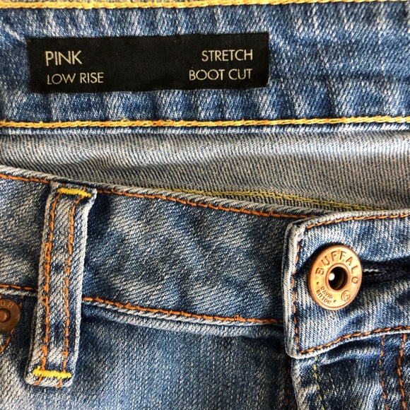 Buffalo (Pink) Low Rise Stretch Boot Cut Jeans - Picture 6 of 6